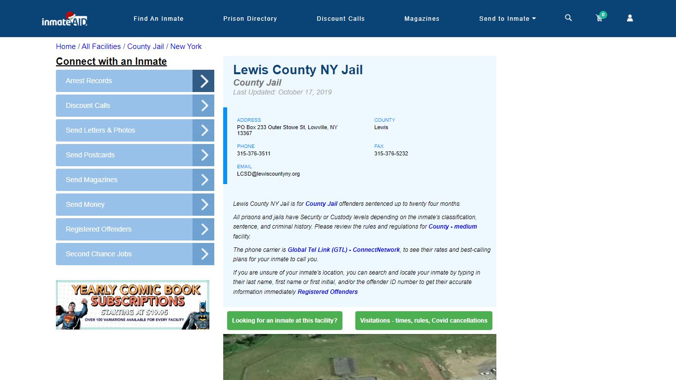 Lewis County NY Jail - Inmate Locator - Lowville, NY