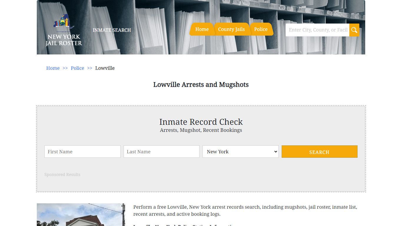 Lowville Arrests and Mugshots | Jail Roster Search